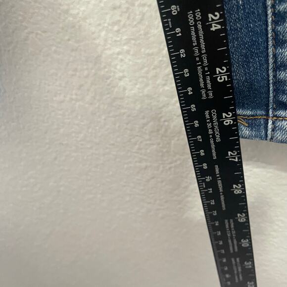 Women's Blue Distressed Jeans - Picture 6 of 15